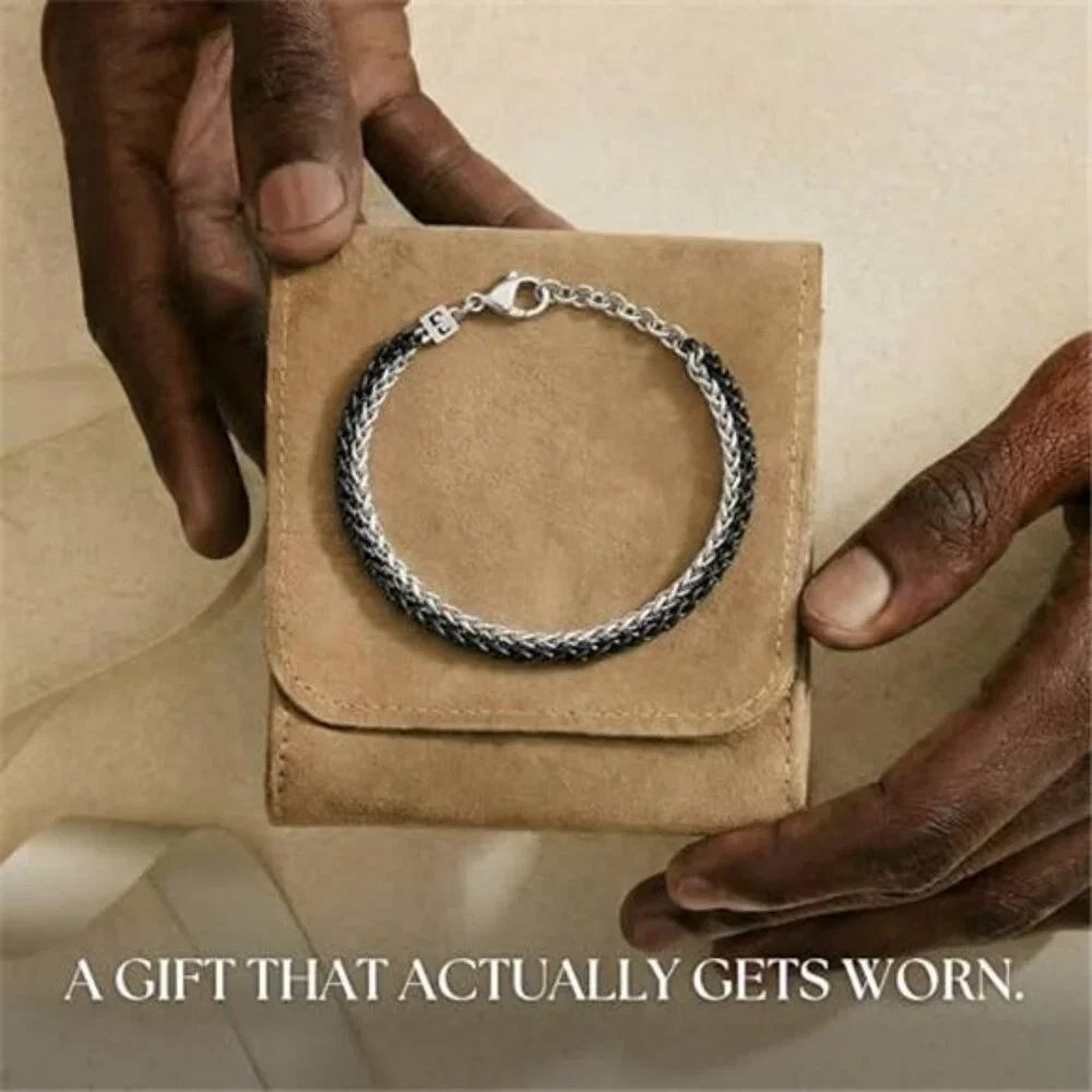 Rope Chain Stainless Steel Bracelet Non Tarnish 7In